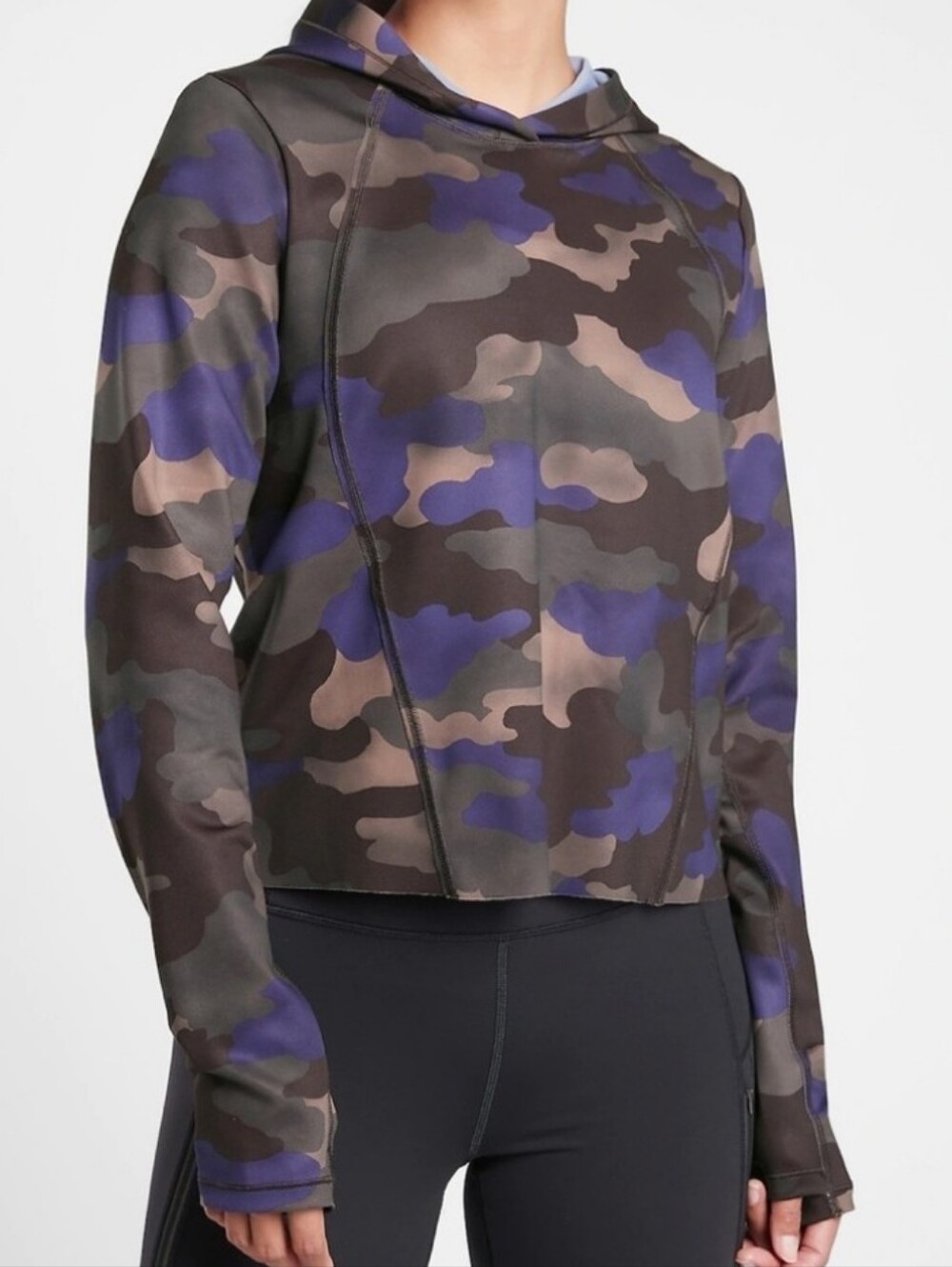 Athleta The Pinnacle Crop Hoodie